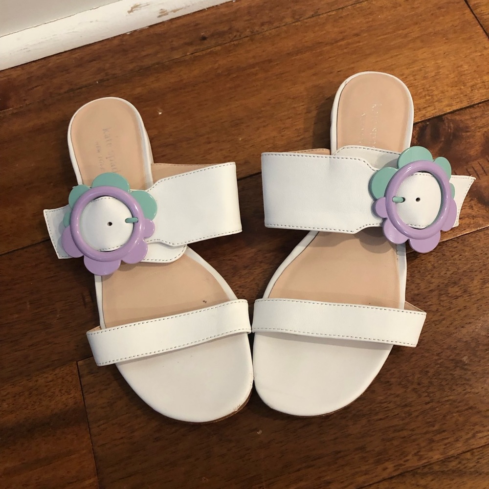 Kate Spade Women's White Fabi Sandals